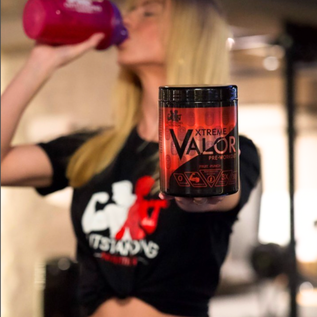 A Girl with Xtreme Valor Pre-Workout