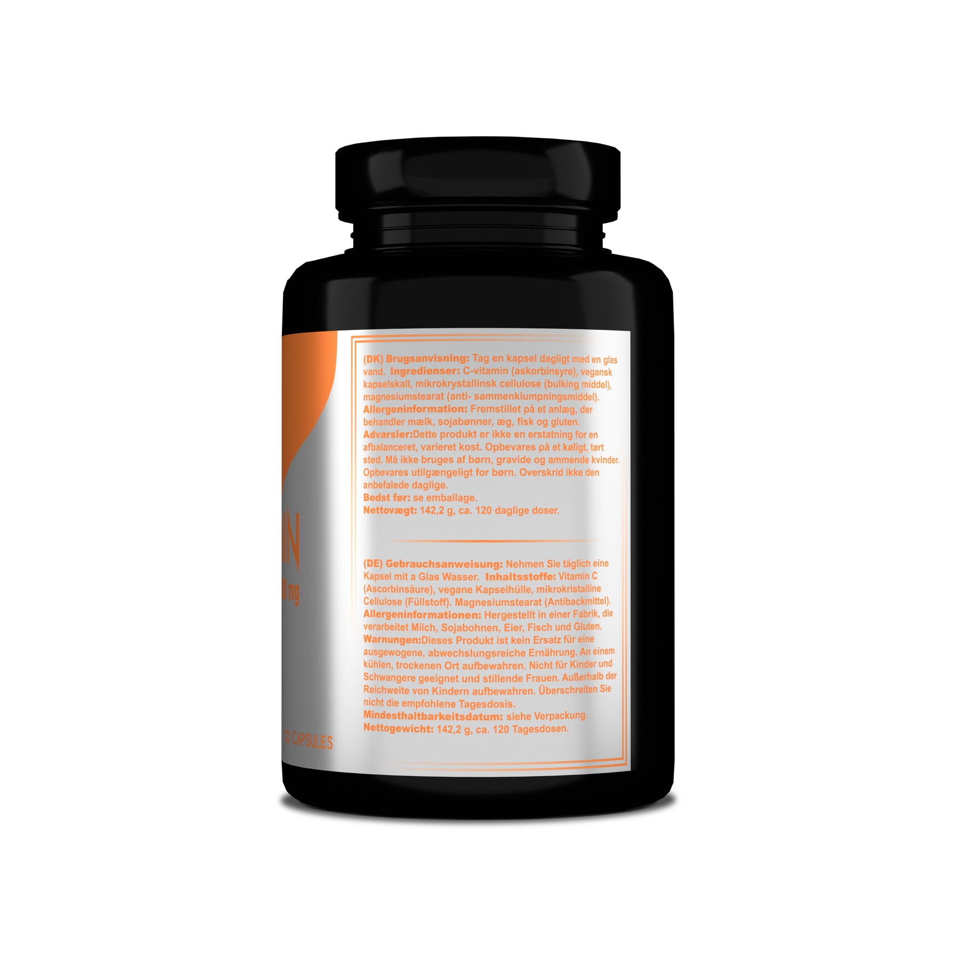 Bottle of Vitamin C Capsules